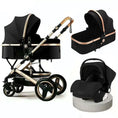 Load image into Gallery viewer, baby stroller 3 in 1with car seat,luxury baby carriage two-way
