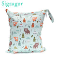 Load image into Gallery viewer, [Sigzagor] Wet Dry Bag With Two Zippered Baby Diaper Nappy Waterproof
