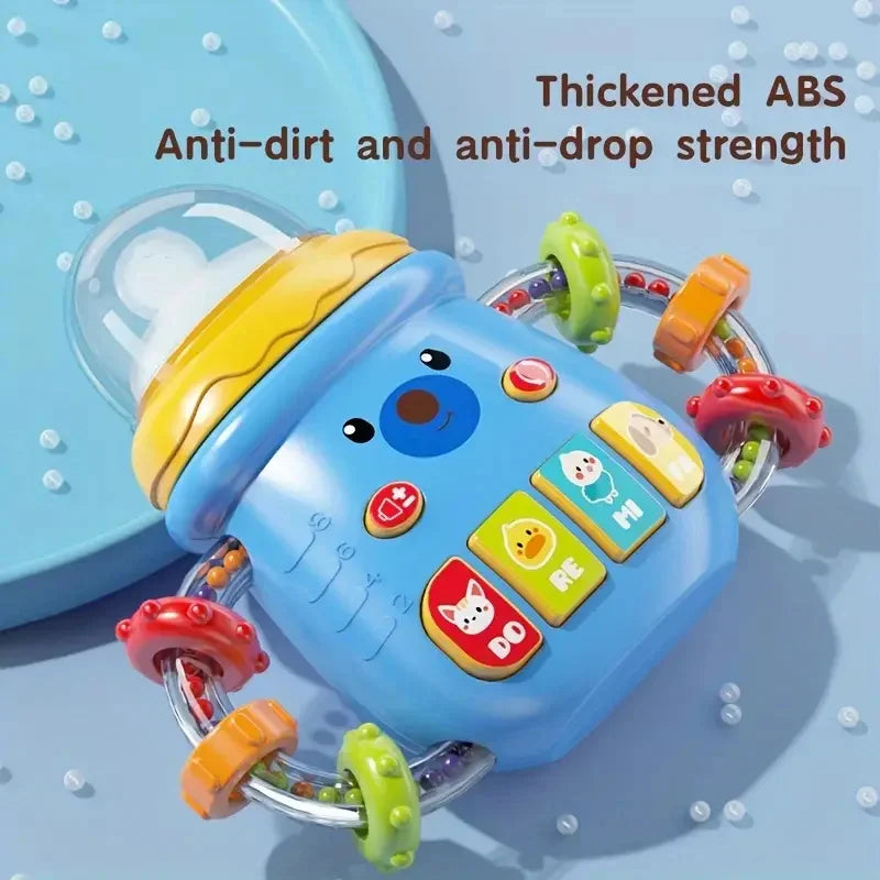 Montessori Baby Musical Feeding Bottle Toys Infant Grip Training Music