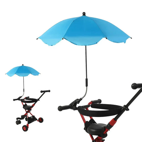 Universal Baby Car Pram Umbrella Adjustable Shade Umbrella Uv Sunshade