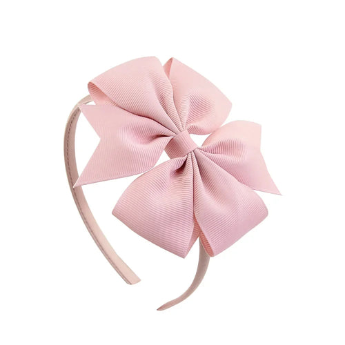 1 Piece Ribbon Handmade Hair Bows Hairbands for Baby Girls 20 Colors