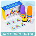 Load image into Gallery viewer, Montessori Toys Stack Cup Game With Card Educational Intellectual
