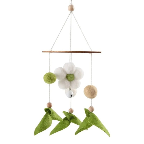 Baby Bed Bell Wood Mobile Toddler Rattles Toys Crib Bell Rattles Boho