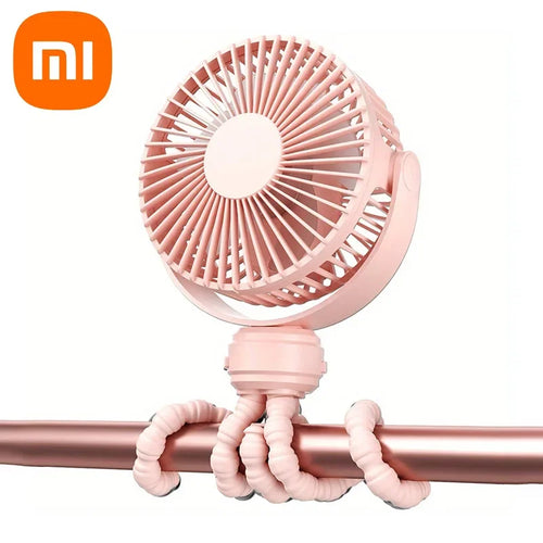 Xiaomi Mini Portable Stroller Fan Detachable 3 Speed Rechargeable