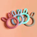 Load image into Gallery viewer, 1/4pcs Baby Silicone Teether Bunny Baby Pacifier Bite Happy Children
