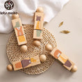 Load image into Gallery viewer, 1pc Wooden Montessori Toy Hand bell Toy Baby Mobile Musical Rattle Toy
