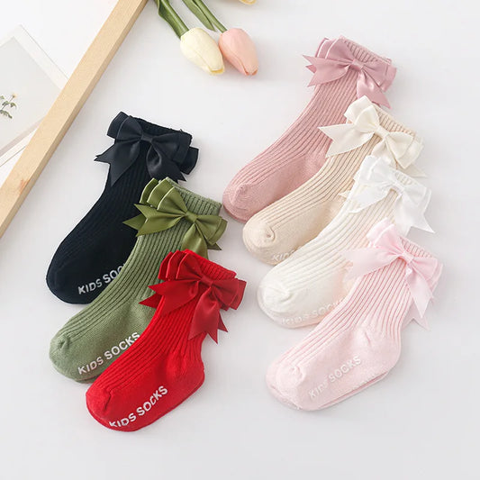 Toddler Socks Baby Accessories Girl Cute Bow Non-slip Floor Socks