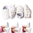 Load image into Gallery viewer, Baby White PU Sneaker Non-slip for Toddler Boys and Girls Cute
