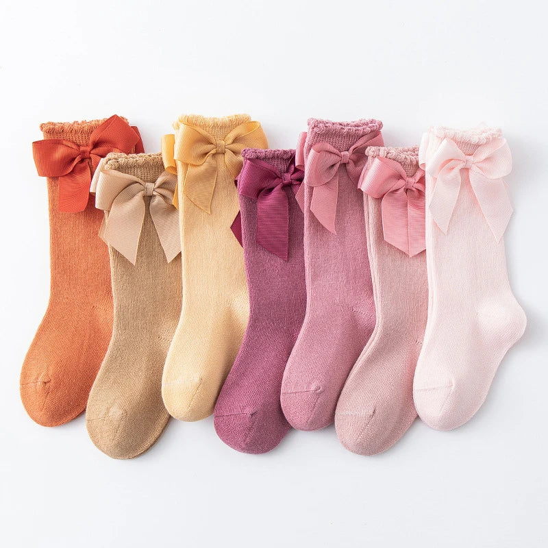 Baby Accessories New Girls' Socks Spring Summer Bow Princess Mother