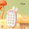 Load image into Gallery viewer, Children's rabbit toy mobile phone baby chewing puzzle non-toxic
