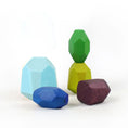 Load image into Gallery viewer, Wooden Sorting Stacking Rocks Stones Sensory Toddler Toys Learning
