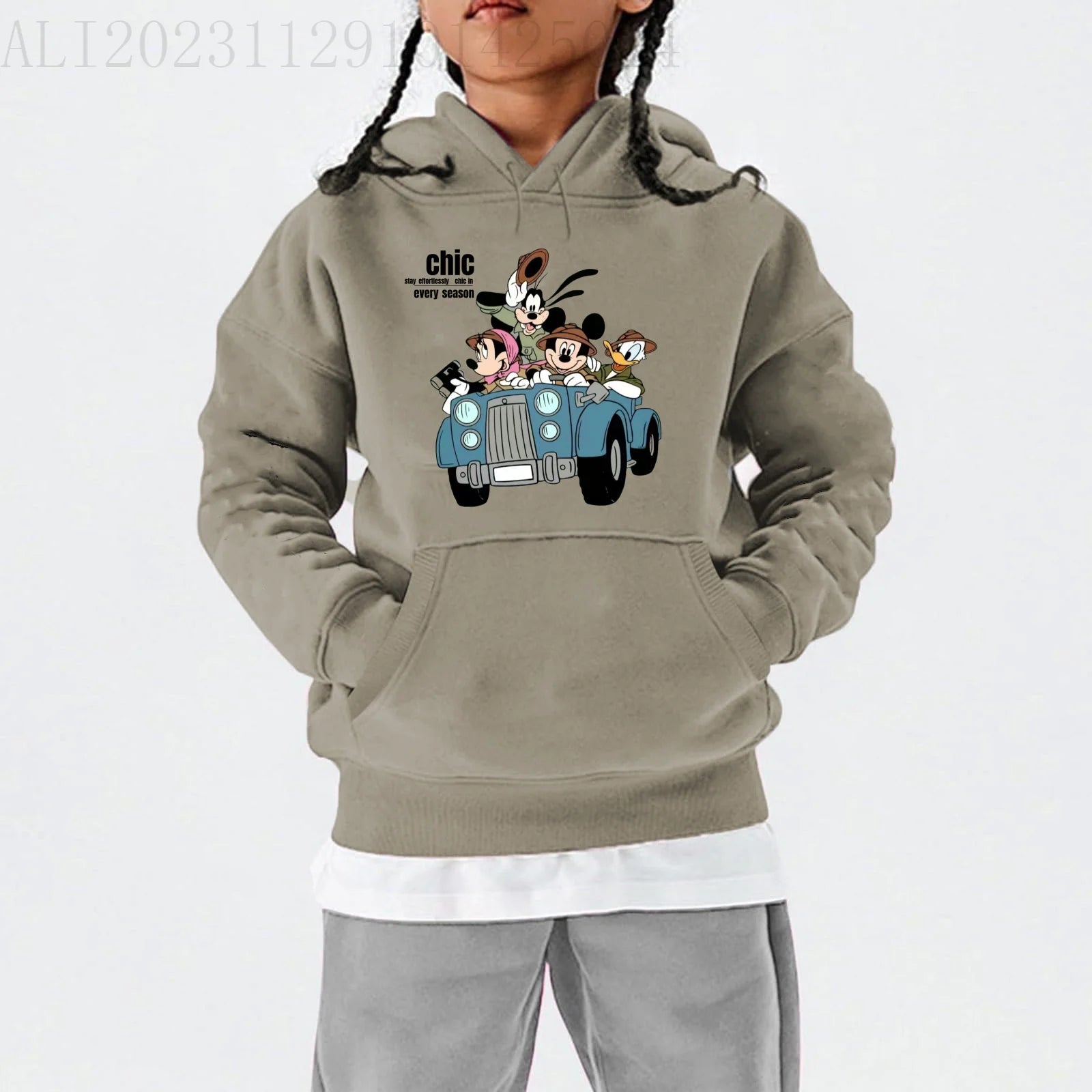 2024 new children's hoodies, children's casual hoodies, cute Mickey