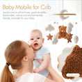 Load image into Gallery viewer, Baby Wooden Bed Bell Mobile Hanging Rattle Toys Teddy Velvet Bear
