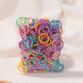 Load image into Gallery viewer, 100Pcs/bag Girls Colorful Hair Bands Set Nylon Elastic Rubber Band
