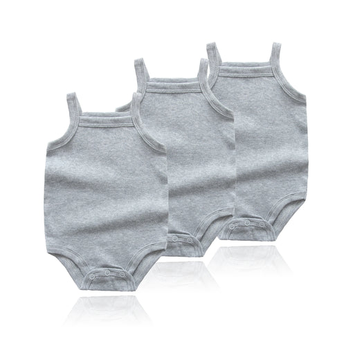 3PCS/Lot Newborn Baby Girls Clothes Boy Rompers Vest Jumpsuit