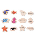 Load image into Gallery viewer, Montessori Wooden Magnetic Fishing Toys for Baby Cartoon Marine Life
