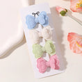 Load image into Gallery viewer, 4Pcs/set Candy Colored Hair Clip Set for Girls Double Layered Bow Cute
