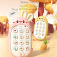 Load image into Gallery viewer, Children's rabbit toy mobile phone baby chewing puzzle non-toxic
