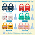 Load image into Gallery viewer, 3Pcs Early Learning Lock Unlock Car Train Toy with Keys, Kids
