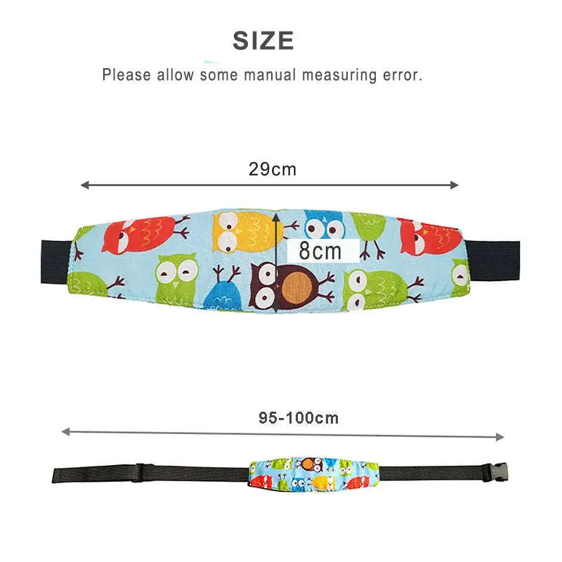 Baby Car Seat Head Support Belt Adjustable Toddler Neck Relief