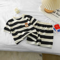 Load image into Gallery viewer, Summer Children Sets Boys Girls Short-sleeved Striped T-shirt +Shorts
