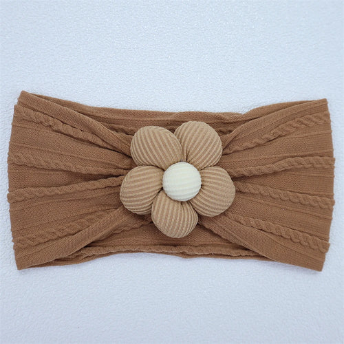 New Flower Newborn Baby Headband Soft Elastic Nylon Infant Toddler