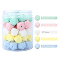 Load image into Gallery viewer, 10pcs Hexagon Silicone Beads Pearl 14mm DIY Pacifier Clip Chain
