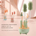 Load image into Gallery viewer, 4Pcs Silicone Bottle Brush for Babies 3 Color Long Handle Cleaning
