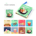 Load image into Gallery viewer, Soft Baby Books toys Montessori 3D Touch Feel High Contrast Cloth Book
