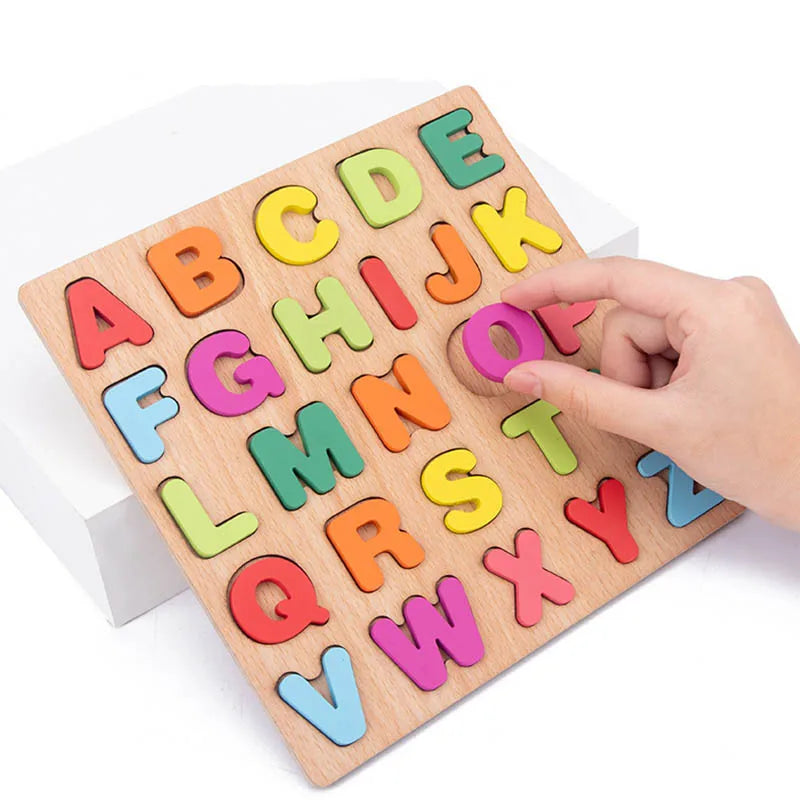 Baby Wooden Puzzles Montessori Toys 1 2 Years Toddler Toys Hand Grab