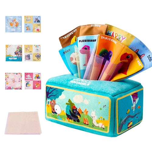 Baby Draw Paper Towel Tearing Tissue Box Baby Puzzle Early Education