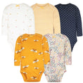 Load image into Gallery viewer, 3-5 PCS/LOT Soft Cotton Baby Bodysuits Long Sleeve Newborn Baby
