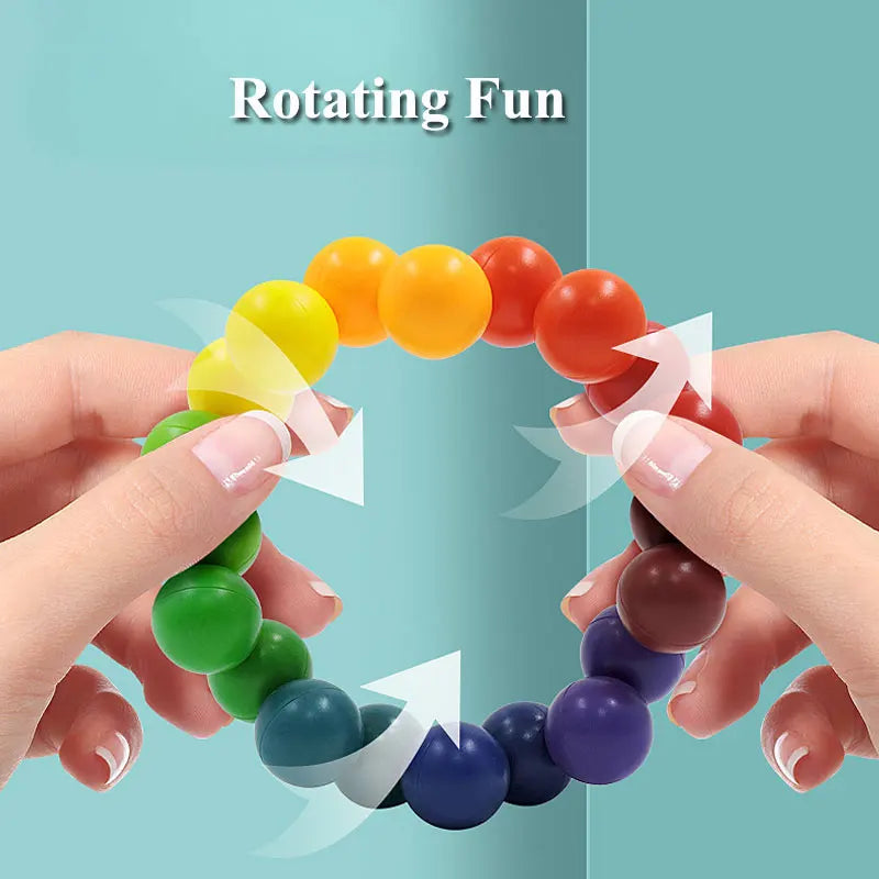 Fidget Toy Educational Color Ball 3D Puzzle Montessori Game Matching