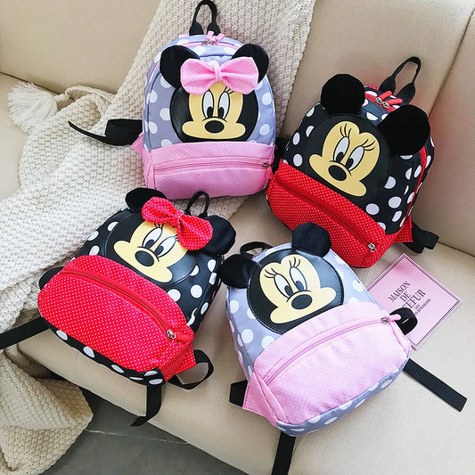 Disney New Minnie  Design Kindergarten Schoolbag Cute Children