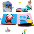 Load image into Gallery viewer, Toddlers Montessori Busy Book 3D Baby Story Cloth Activities Book
