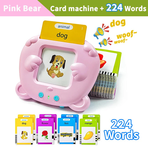 Montessori Education Flash Cards Machine Early Educational Learning