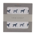 Load image into Gallery viewer, Dalmatian Cotton Muslin Crib Sheet
