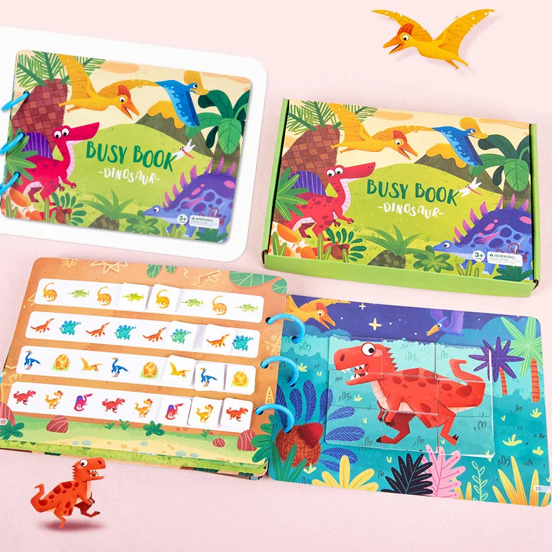 Sticker Montessori Quiet Book Puzzles Educational Toys for Kids