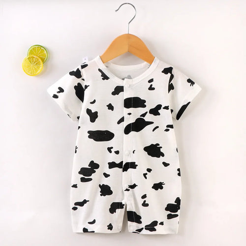 Newborn Boy Girl Summer Cotton Clothes Baby Short-Sleeved Thin Romper