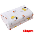 Load image into Gallery viewer, Baby Bath Towel Cartoon Print 6-layer Newborn Towel Cotton Blankets
