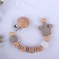 Load image into Gallery viewer, INS Personalized Name Baby Pacifier Clips Crown Teethers Dummy Nipple
