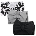 Load image into Gallery viewer, 3Pcs/Lot Flower Bullet Baby Headband Cow Leopard Dot Print Headwraps
