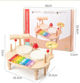 Load image into Gallery viewer, Wooden Xylophone Drum Set For Toddlers,Montessori Baby Musical
