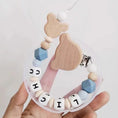 Load image into Gallery viewer, 1-2pcs INS Baby Pacifier Clip Nordic Style Personalize Name Custom
