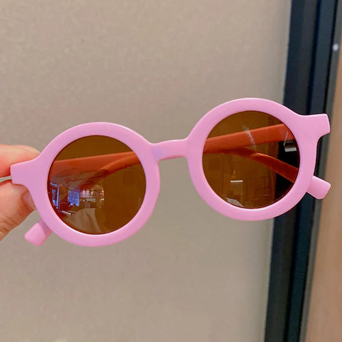 2021 New Children's Sunglasses Infant's Retro Solid Color