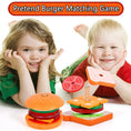 Load image into Gallery viewer, Montessori Wooden Hamburg Sandwich Stacking Toys With Order Cards Fine
