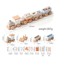 Load image into Gallery viewer, Montessori Toys Wooden Train Birthday Toy Baby Educational Toys Wooden
