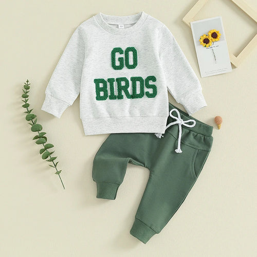 2023-10-18 Lioraitiin 0-3Y Toddler Boy Girl Football Outfits Letters