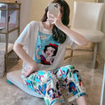 Load image into Gallery viewer, Disney Cartoon Mickey Winnie Snow White Pajamas Ladies Summer Short
