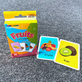 Load image into Gallery viewer, Flash Card Cognition Game Montessori Animal Fruits Body Learning
